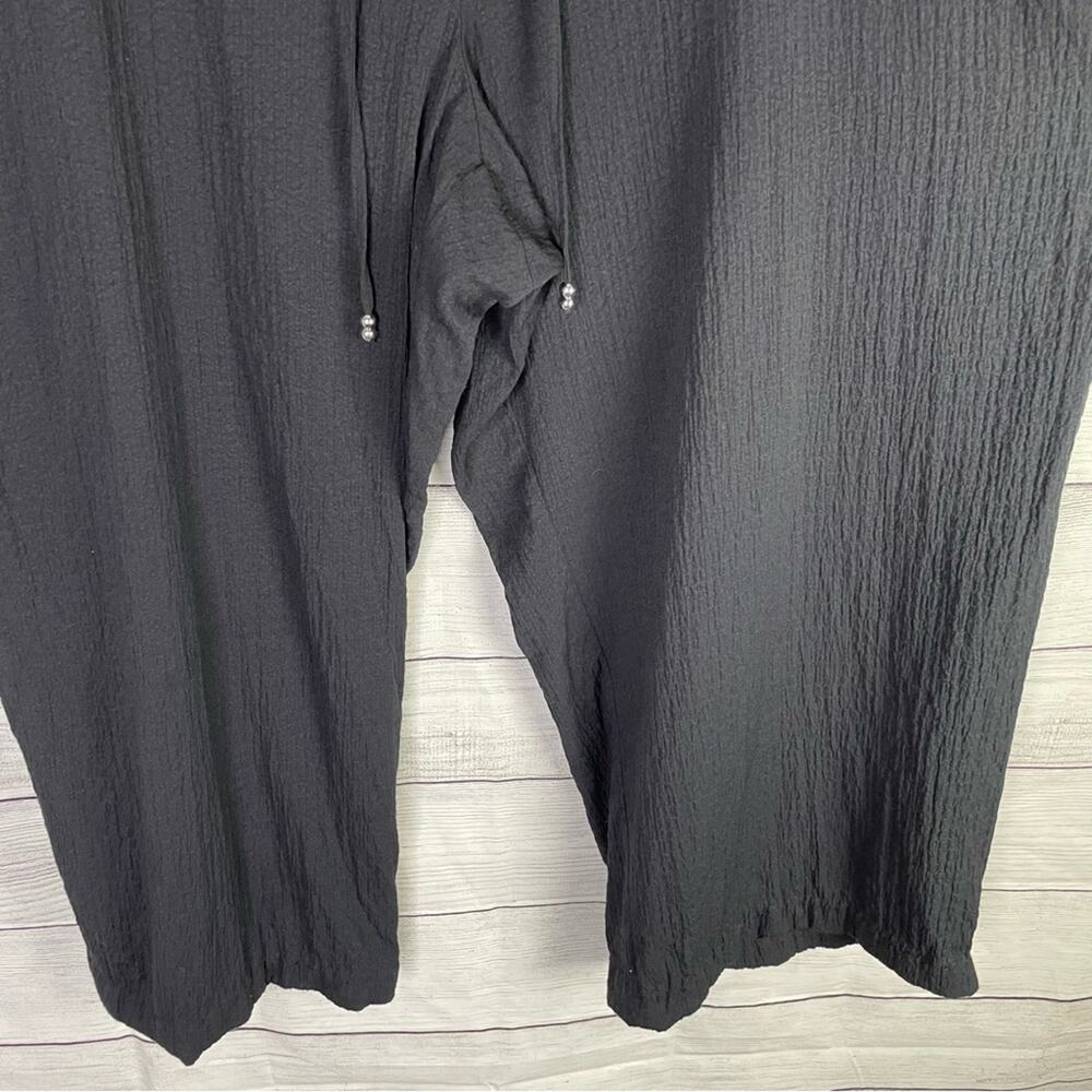 Jm Collection Black Lightweight Drawstring Waist … - image 4